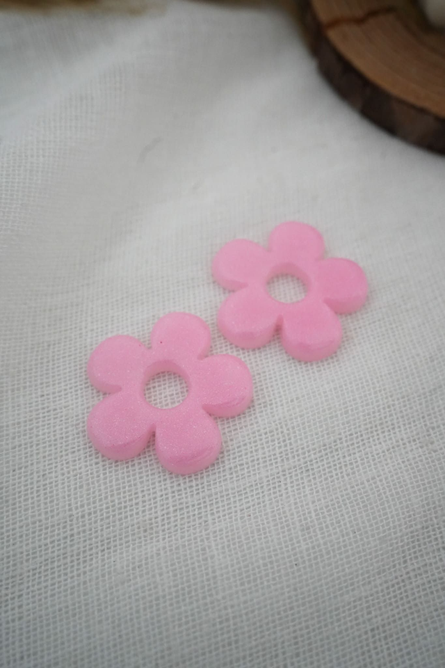 Grandes pampilles roses