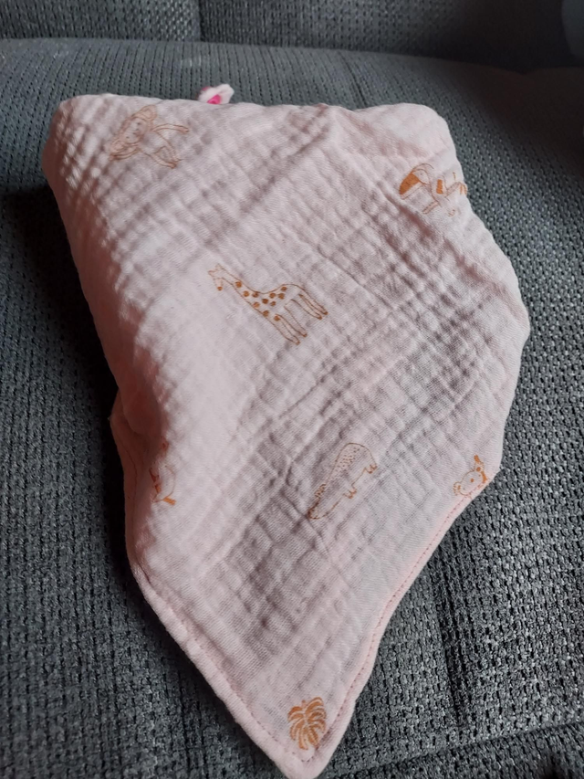 Schal Musselin rosa Safari