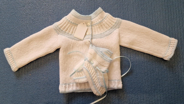 Chaleca tejida a mano Lana Hipoalergenica