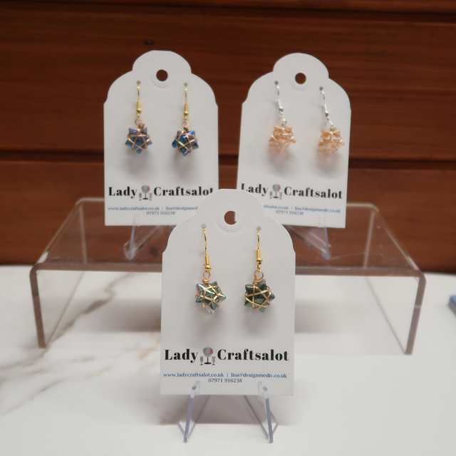 Wrapped Star Earrings