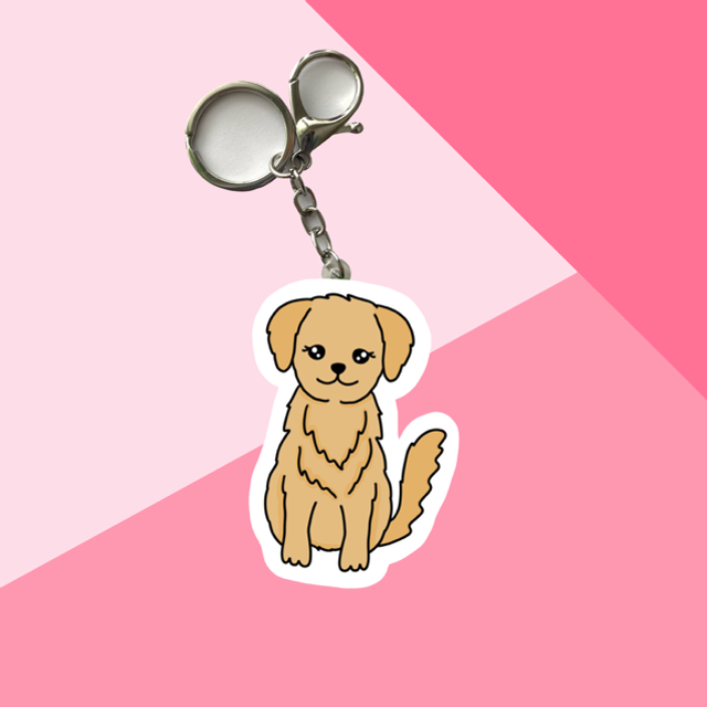 DOG keychain - Golden retriever