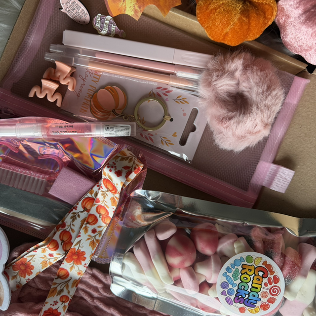 Boo Basket - Pink and Orange