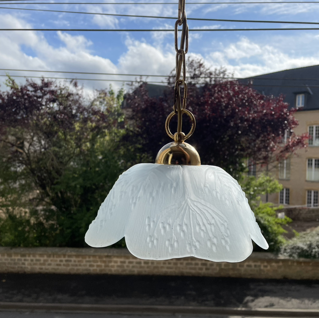 French blue and gold pendant 