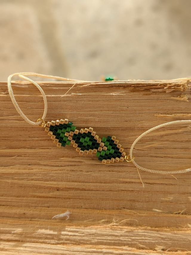 05-Bracelet cordon losange géométrie grand modèle