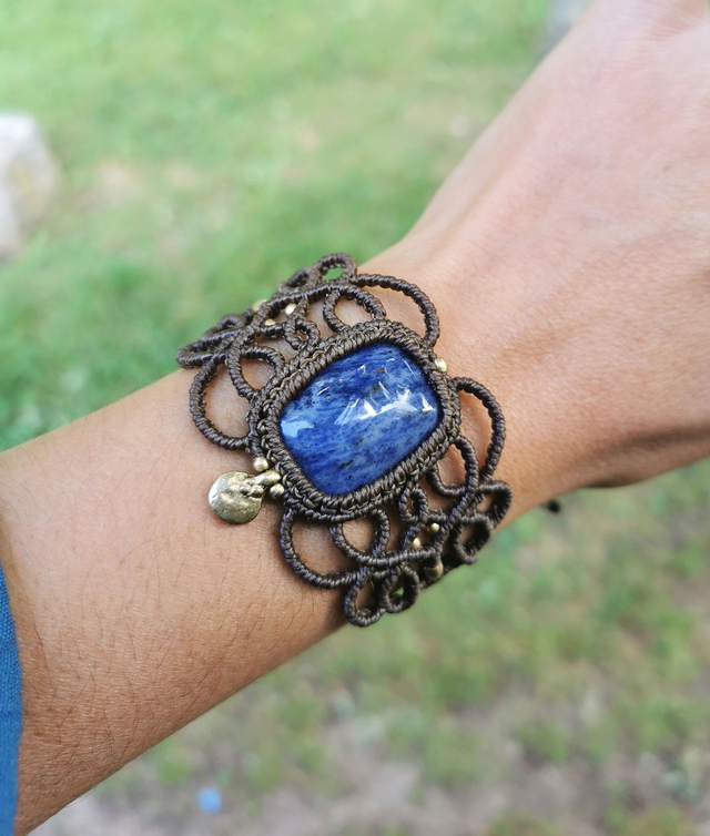 Bracelet manchette ~ Sodalite