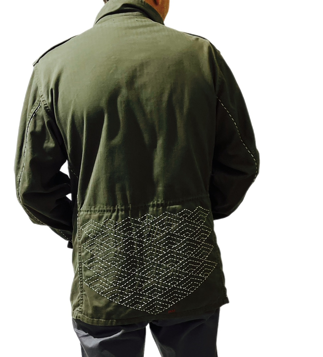 Veste brodée Hishi Seigaiha