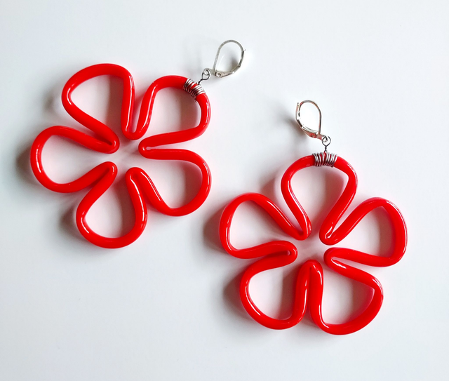 boucles d'oreilles "fleur"
