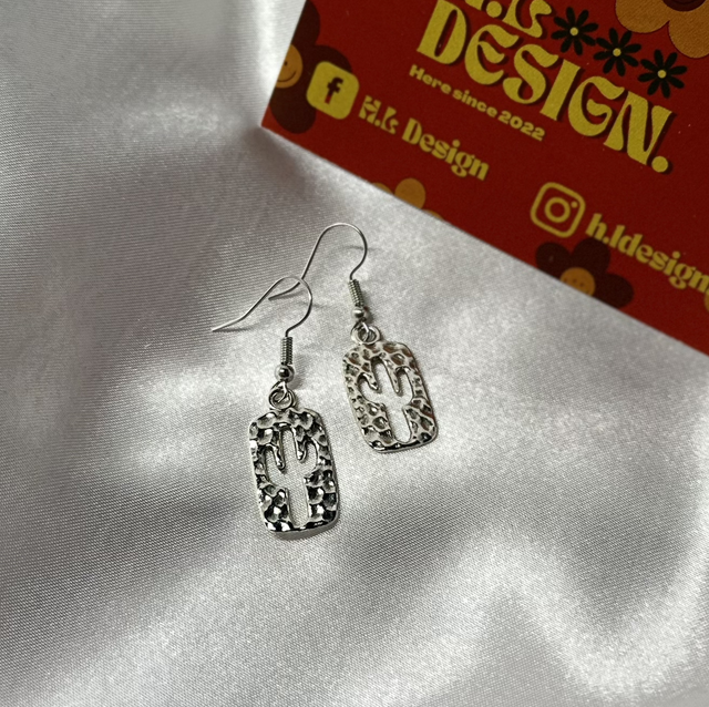 Cactus Outline Earrings