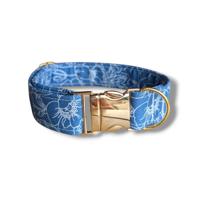 Blue and White Floral Print 