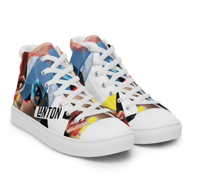 Sneakers alte in tela-15