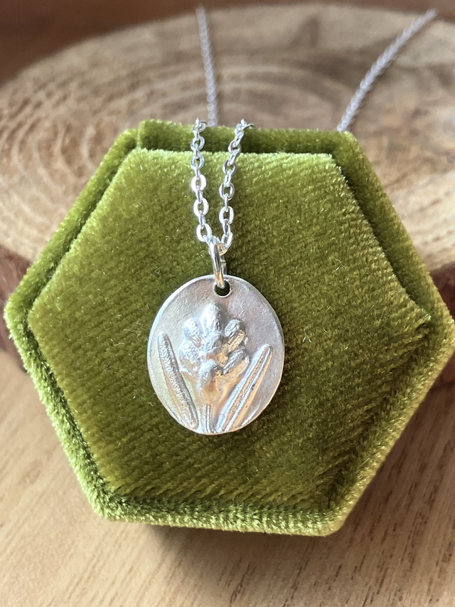 Collier en argent - fleur de lavande – collection "empreintes botaniques"