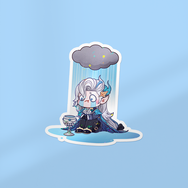 Sticker lamination holographique PLEUVILLETTE