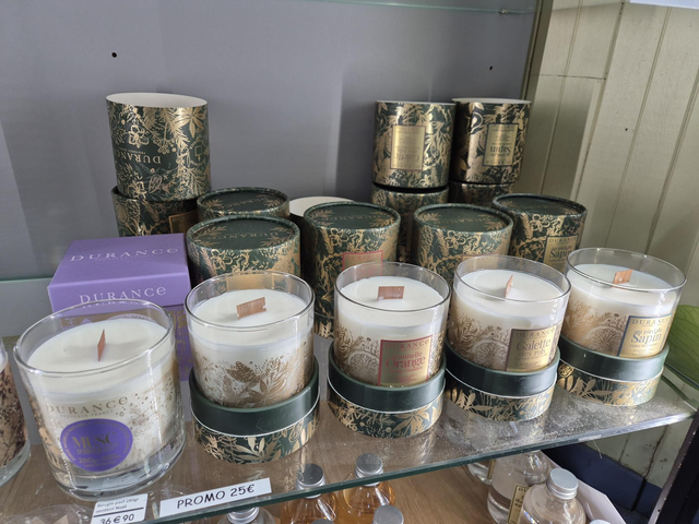 Bougie 280gr DURANCE mèche bois