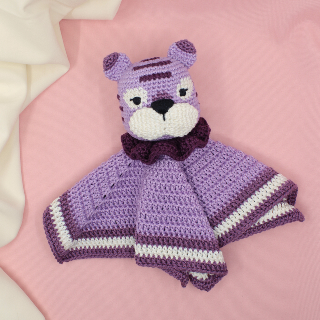 Doudou Tigre - Mauve