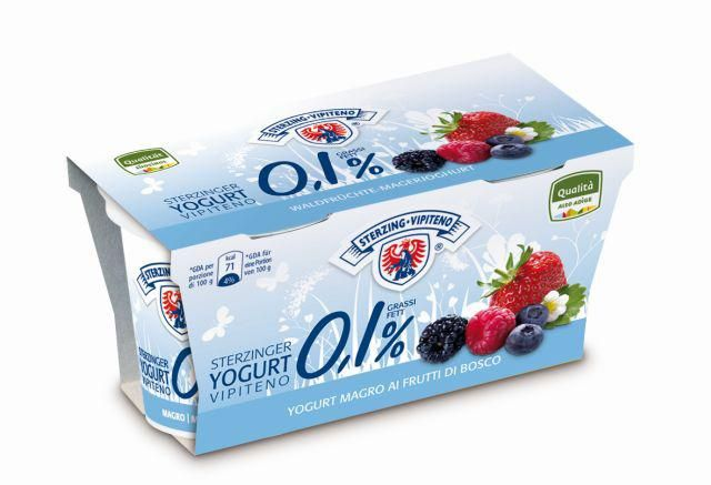 Yogurt Vipiteno Frutti Di Bosco 0,1 %