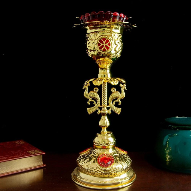 CASTIÇAL LAMPARINA PAVÃO