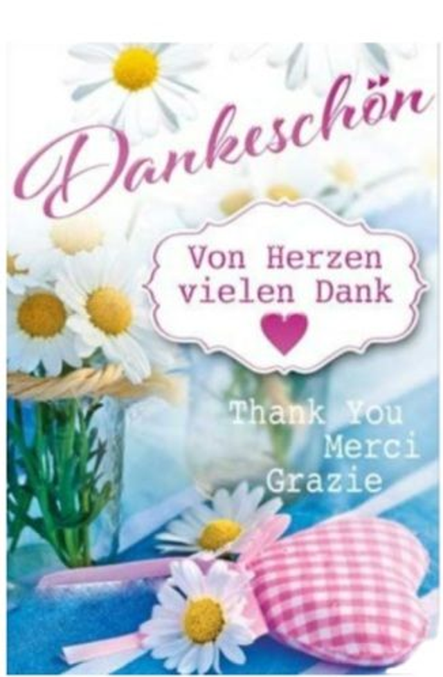 Karte Dankeschön 