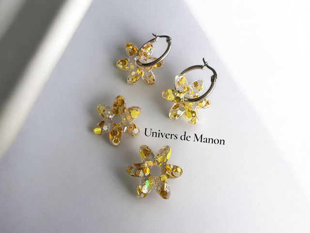 Pampilles Fleur  25 mm  