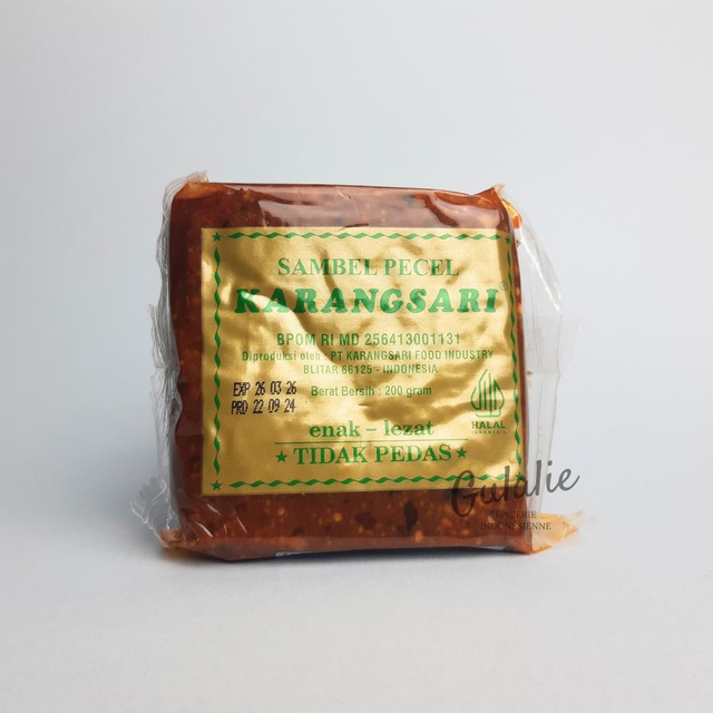 KARANG SARI Sambal Pecel (tidak pedas) - Préparation de la sauce cacahuèté pour le Pecel  (doux) 200gr