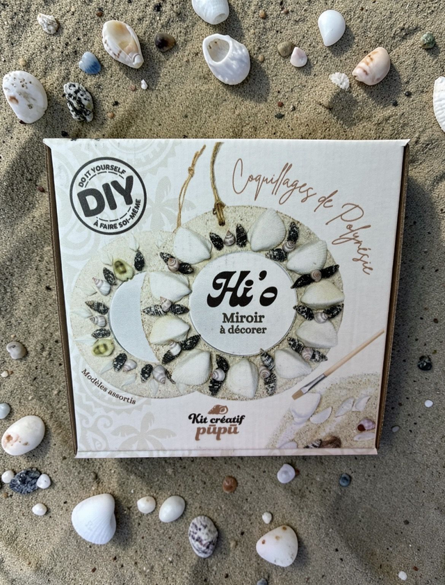 Miroir à décorer Kit DIY Hi'o OTEO Tahiti