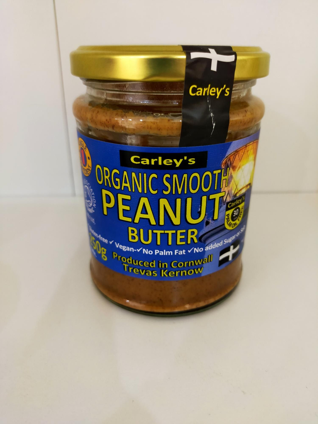 Carley Organic Smooth Peanut Butter 250g 90182