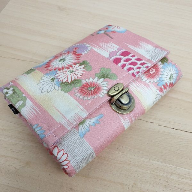 Portefeuille court à fermoir "Ayana" rose