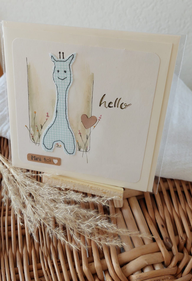 Carte naissance "Girafon"