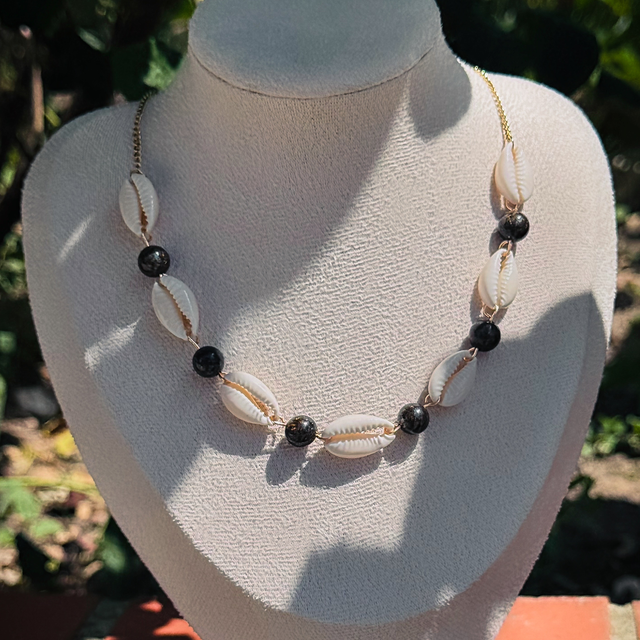 Collier ODYSSÉE bronzite 