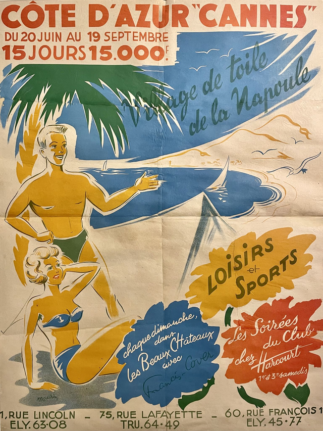 Affiche Côte d&#039;Azur La Napoule