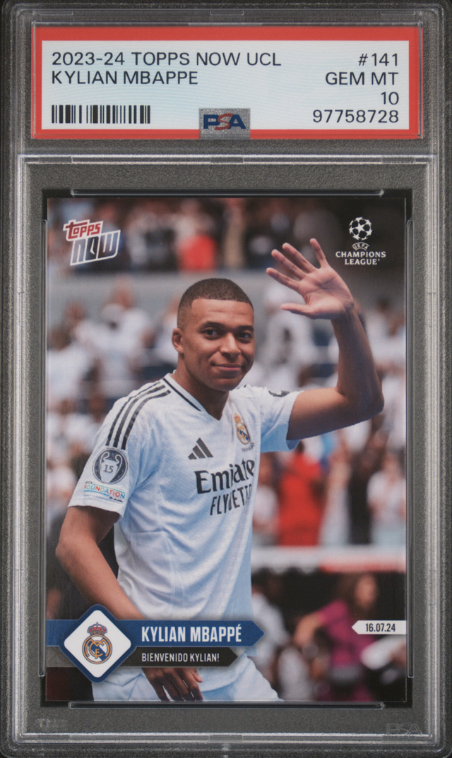  GEM MT 10 Label PSA 2023 Brand Title TOPPS NOW UEFA CHAMPIONS LEAGUE KYLIAN MBAPPE 