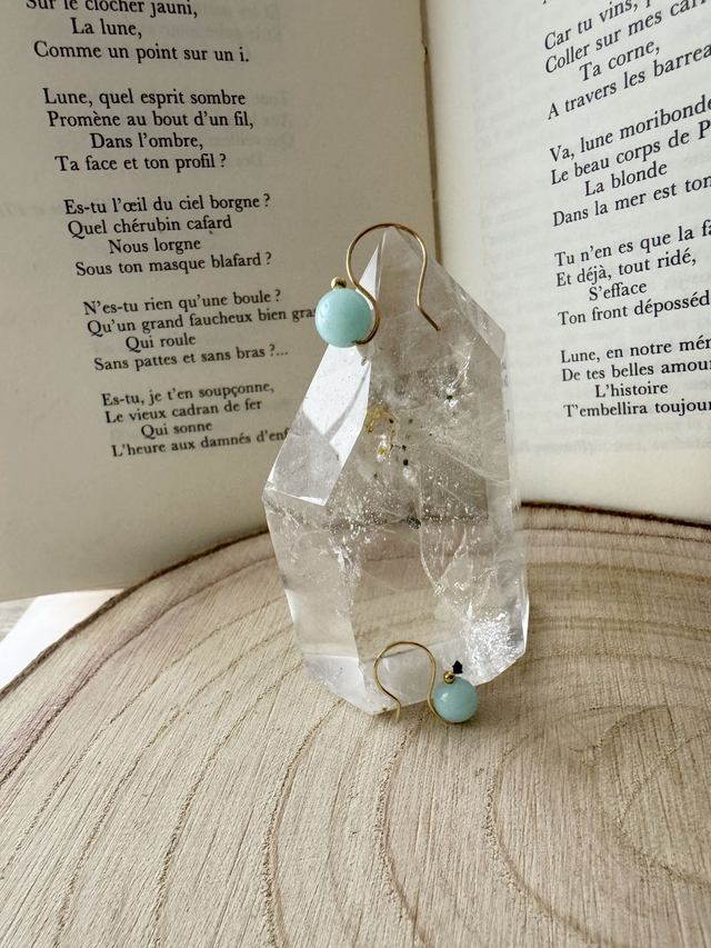 Boucles d'oreilles "Essentielle" - Larimar