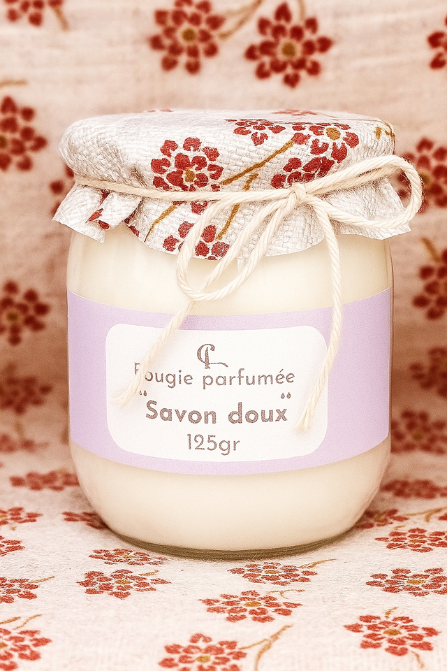 Bougie parfumée - savon doux