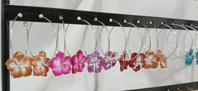 Boucles "Hawaï coloré"