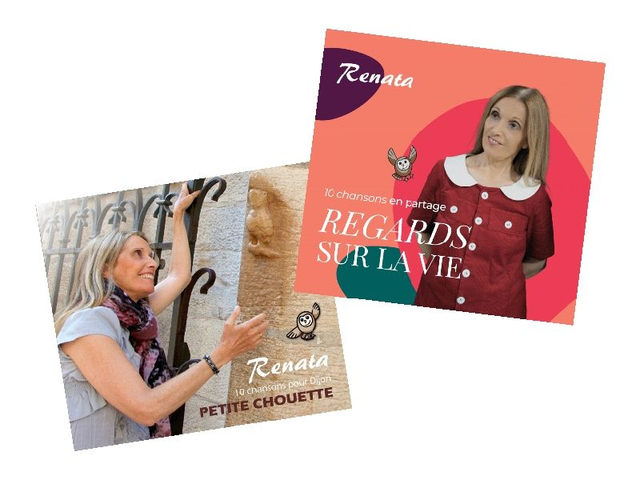 3. Les 2 albums "PETITE CHOUETTE" et "REGARDS SUR LA VIE"
