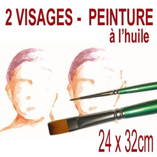 2 visages - 24x32cm - 350€