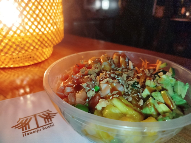 Poke bowl tempura de crevettes 