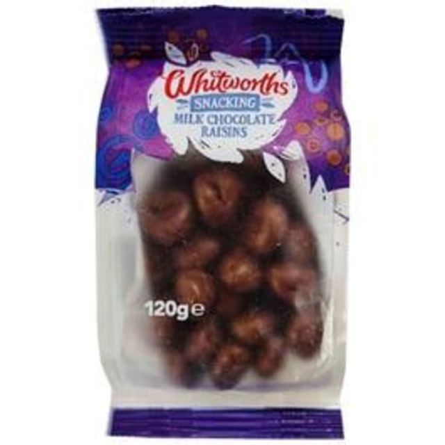 Whitworths Milk Chocolate Raisins 120g