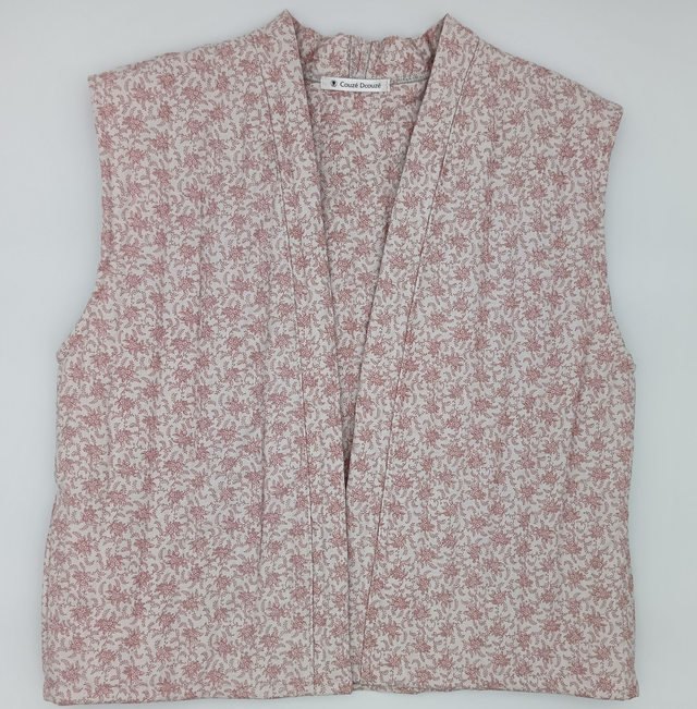 Gilet matelassé rose-Promotion Modèle 2024