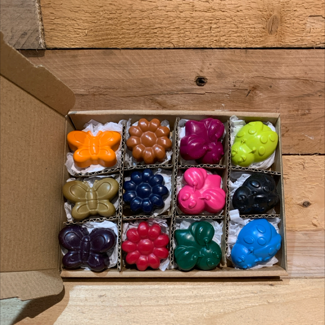 Flowers &amp; Bugs Wax Crayon Gift Box 