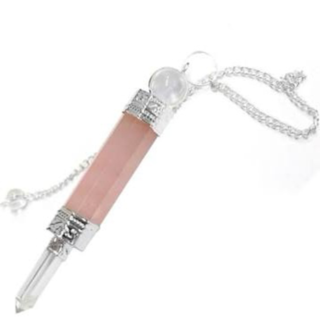 Rose Quartz Wand Pendulum