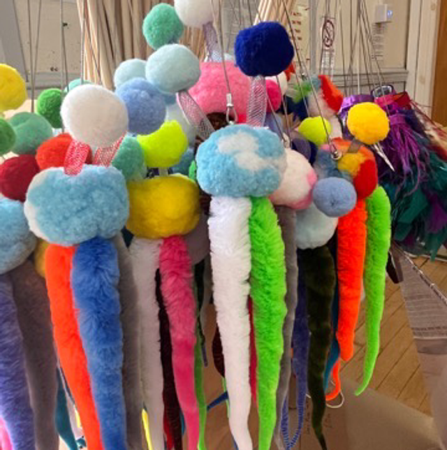 Squid on a long stick