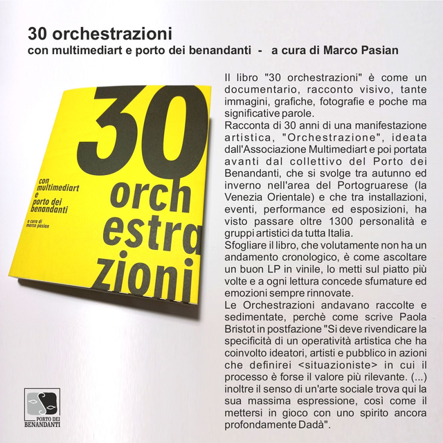 Marco Pasian (a cura di), "30 orchestrazioni" con multimediart e porto dei benandanti, qudulibri 2023 