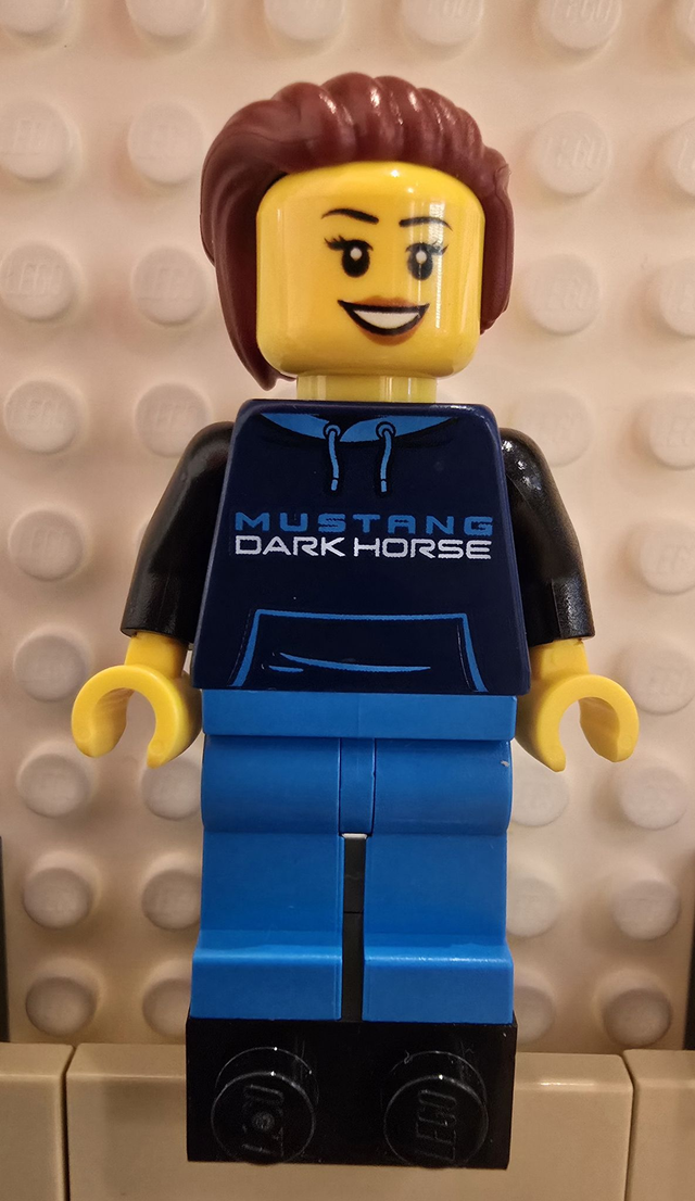 LEGO sc114  Ford Mustang Dark Horse Fahrerin Minifigur