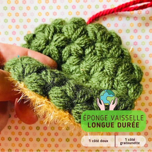 Éponge à vaisselle éco-responsable