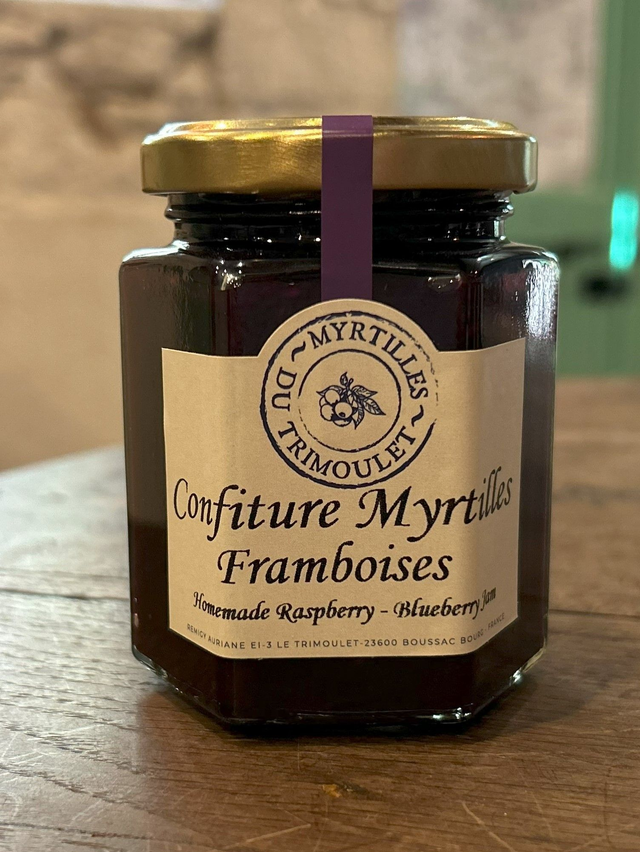 Confiture myrtilles &amp; framboises