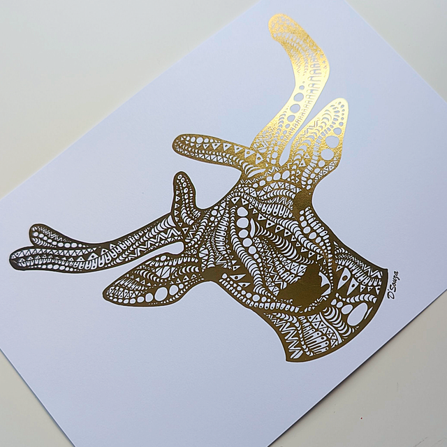 Stag Foil Print