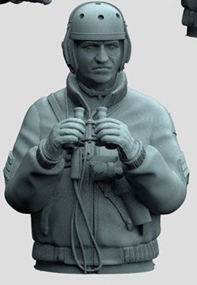 3DiMontis - WW2 US Tanker 3 (1/16) Half figure