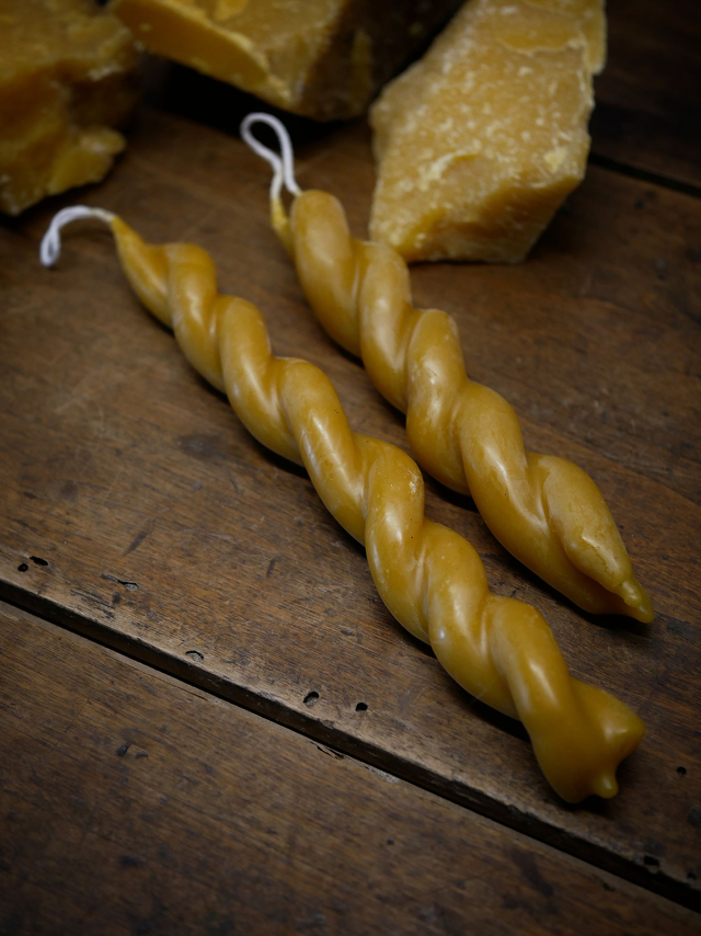 Bougies twistées double mèche MAGIE