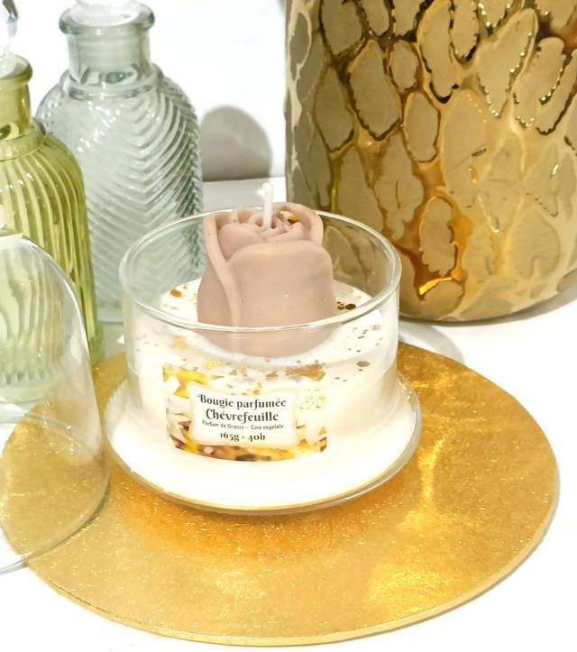 Bougie cloche Chévrefeuille