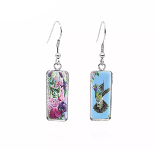 Hummingbird Drop Earrings